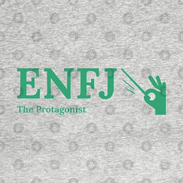 ENFJ The Protagonist MBTI types 7C Myers Briggs personality gift with icon by FOGSJ